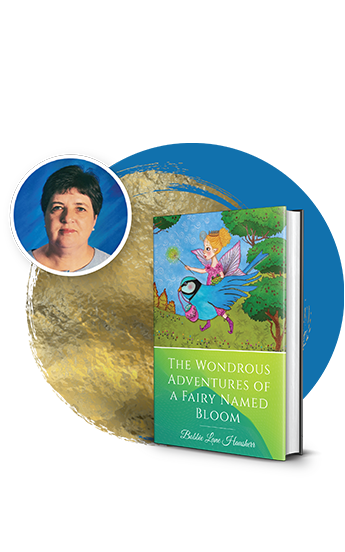 The Wondrous Adventures of a Fairy Named Bloom front cover with Author