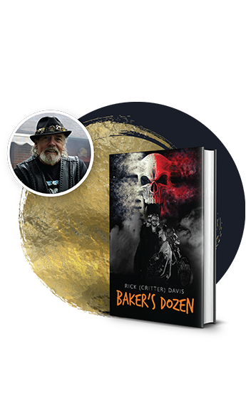 Baker's Dozen front cover with author